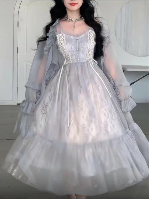 Dreamy Mermaid Classic Lolita Dress (Plus Size Available) (PZ01)